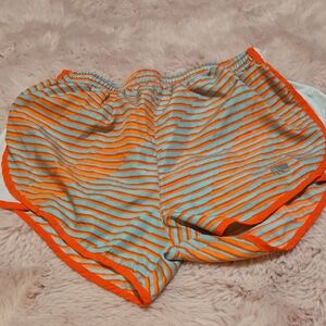 Marika Orange and Blue Athletic Shorts